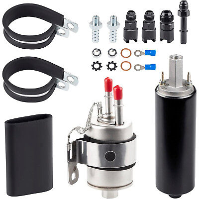 #ad LS Fuel Filter amp; Regulator EFI Fuel Pump Kit Walbro Returnless 6AN Engine Swap $44.99