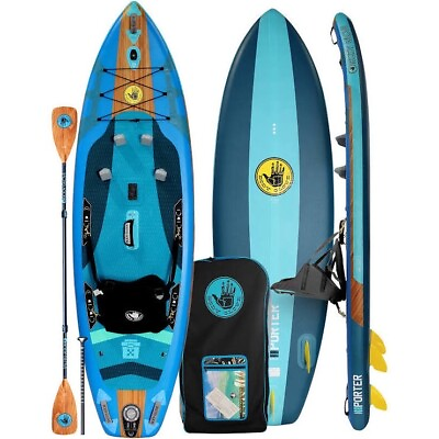 #ad BODY GLOVE Paddleboard Hybrid Fishing Kayak and SUP Stand Up Paddle Board Combo $299.00