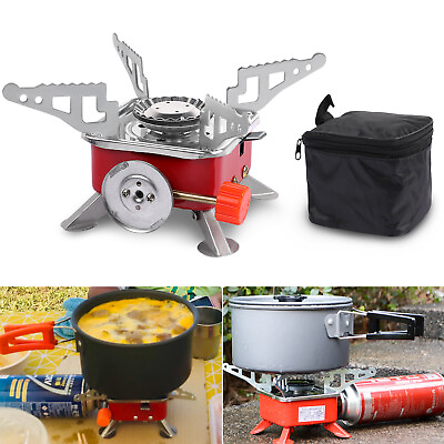 #ad 2800W Portable Camping Gas Stove Butane Outdoor Cooking Equipment w Storage Bag $13.99