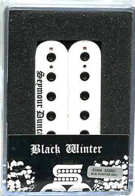 #ad Seymour Duncan Blackened Black Winter Trembucker Bridge Pickup WHITE $109.00