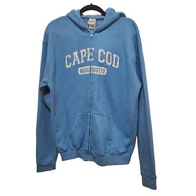 #ad TEEMAX Cape Cod Massachusetts Full Zip Hoodie SweatshirtLight Blue Unisex 2XL $23.70