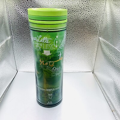 #ad Starbucks 20 oz 2009 Green Reusable Plastic Travel Cup Tumbler $10.00
