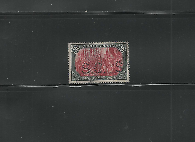 #ad Stamps Germany Scott N. 65 type I used catalog price $ 2100 PERFIN $400.00