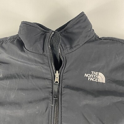 #ad The North Face Denali Jacket Girls XL Full Zip Polartec Black Fleece Youth TNF $21.60