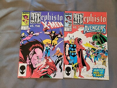 #ad Mephisto Vs. #3 4 1987 Marvel Part 3 amp; 4 of Limited Series X Men Avengers $4.00