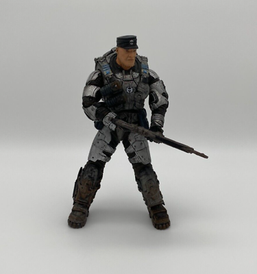 #ad Gears of War 2 Colonel Victor Hoffman 2008 NECA 7quot; Figure w Weapon $34.95