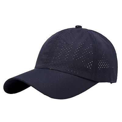 #ad Sun Hat Summer Cap Comfortable Pure Color Casual Mesh Hat Soft $8.12