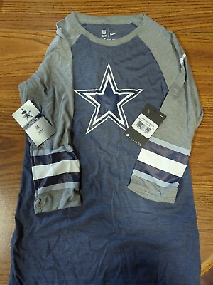 #ad Dallas Cowboys Tri Sleeve Nike XS New $29.99