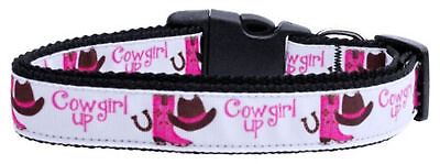 #ad Cowgirl Up Nylon Ribbon Dog Collars $31.05