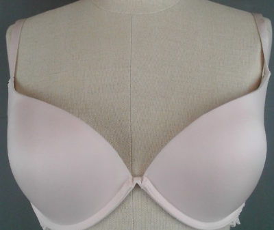#ad 6ixty8ight Ladies Pink Polyamide Padded Underwire Plunge Bra Size 38 C 27 $8.99