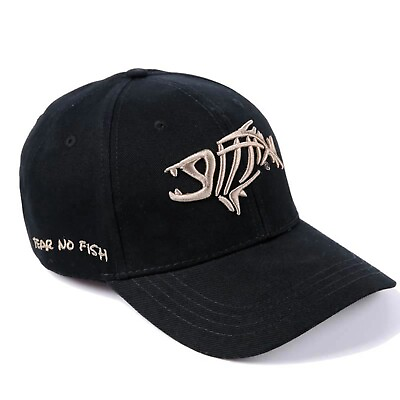 #ad Fish Cap Bone Skeleton Baseball Adjustable Sun Embroidery Cotton Hat Men Cap... $9.99