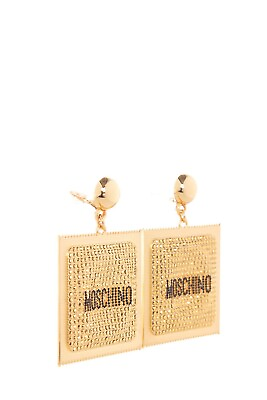 #ad Moschino Hamp;M Jeremy Scott Gold Earrings new unisex from JAPAN $128.00