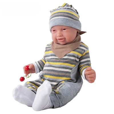 #ad 59cm 5210g Silicone Reborn Babies Realistic Girl Soft Dolls Kids Toys $661.98