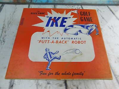 #ad Vtg Electric IKE Golf Game w Automatic quot;Putt A Backquot; Robot USA PLASTIC WARPED $19.99