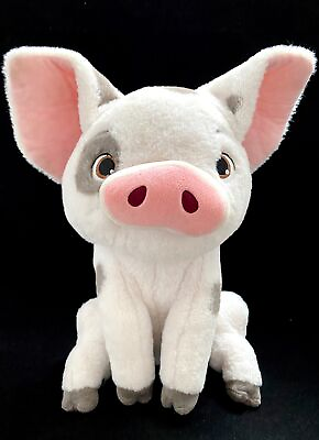 #ad Disney Store Authentic Large Pua Moana#x27;s Pig Stuffed Plush 13” $12.99