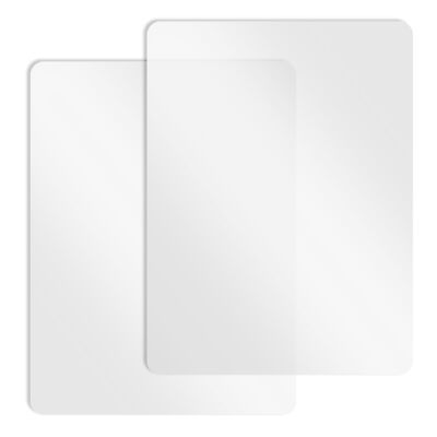 #ad 2pcs 15.7X11.8 in Plastic Placemats Matte Transparent Heat Resistant Washable... $11.55