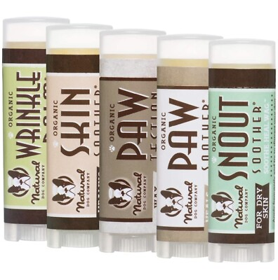 Natural Dog Company Powerhouse Trial Pk 5 Dog Healing Balms Great For On The Go $16.00