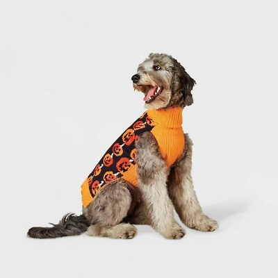 Hyde amp; EEK Boutique Stacked Pumpkins Halloween Costume Dog Sweater Large #4718 $22.99