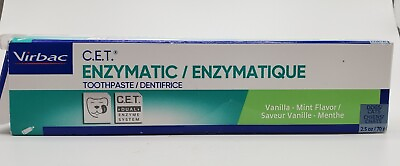 #ad #ad VIRBAC C.E.T. Enzymatic Dog amp; Cat Toothpaste Vanilla Mint 2.5 Oz Made in USA $12.95