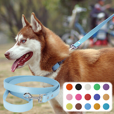 #ad Pu Leather Dog Rope Training Walking Pet Dog Rope Products Dog Walking Rope $6.49