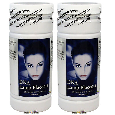#ad 2 x NuHealth DNA Lamb Placenta 100 Softgels Made In USA Antioxidant Support $32.98