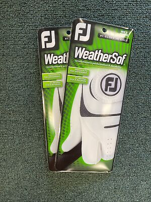#ad New FootJoy WeatherSof 2 Pack Golf Gloves Value Pack Select Size $19.49