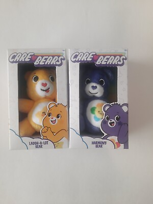 #ad NEW Lot of 2 LAUGH A LOT BEAR amp; HARMONY BEAR Micro Mini Care Bears 3quot; Plush Toys $14.99