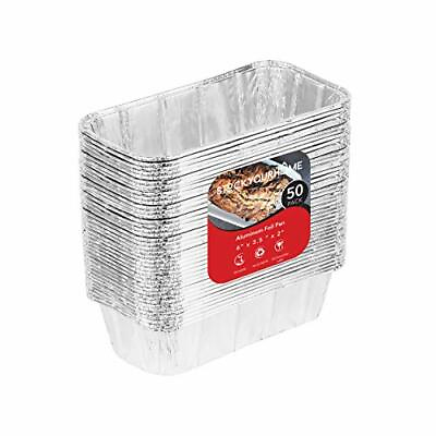 #ad Aluminum Pans Mini Loaf Pans 50 Pack 1 Lb Aluminum Foil Tin Pans Small Loaf $14.31