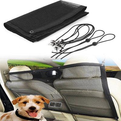 Car Truck Back Seat Pet Safety Travel Isolation Net Dog Barrier Mesh 115x62cm $18.60