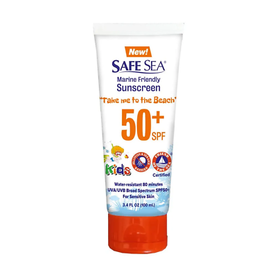 #ad SPF50 Kids Sunscreen Travel Size 3.4 Oz. for Sensitive Skin Anti Jellyfis $29.66
