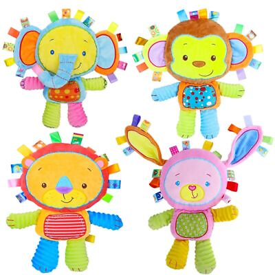 #ad Baby Newborn Infant Stuffed Plush Animal Toy Kids Soft Sensory Toys Xmas Gift $5.49