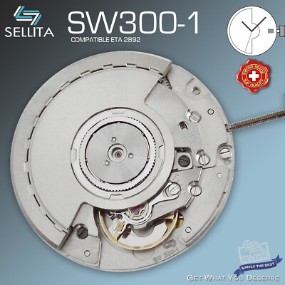 #ad MOVEMENT SELLITA SW300 AUTOMATIC compatible ETA 2892 $245.00