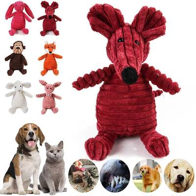 #ad Dog Chew Toy Squeaky Durable Plush Pets Toy for Aggressive Chewer Guard Pet Toys $11.69