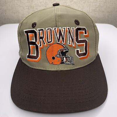 #ad VTG Cleavland Browns Team NFL Twill SnapBack Cap $17.50