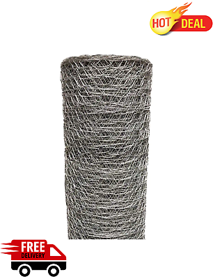 #ad Poultry Netting 2 in x 5 ft x 150 ft. Wire Metal Chicken Mesh Garden Plant Fence $75.19