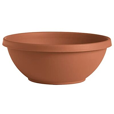 #ad Terra Bowl Planter: 14quot; Terracotta No Saucer Included Matte Finish Durab... $16.88