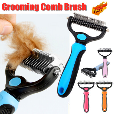 #ad Dog Pet Cat Grooming Comb Brush Undercoat Rake Dematting Deshedding Trimmer HOT $8.99