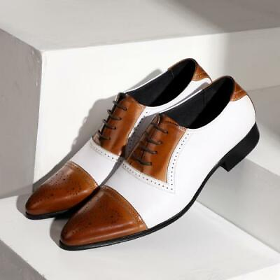 #ad Men Fashion Low Top British Style Rubber Sole Multi Color Leather Wedding Shoes $118.05