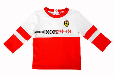 #ad Scuderia Ferrari Infant Boy quot;Rubber Printquot; Multi Color Long Sleeve T Shirt $19.99