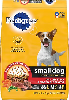#ad 14 lb Bag Pedigree Complete Nutrition Grilled Steak amp; Vegetable Dry Dog Food New $16.20