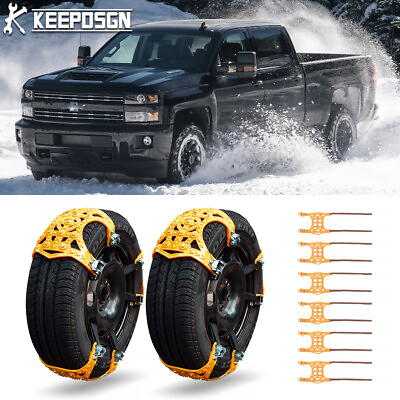 #ad 6x Anti Slip Snow Tire Chains Emergency For Chevrolet Silverado 1500 2500 3500 $51.77