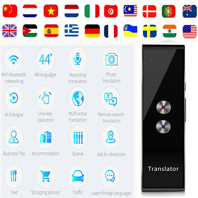 #ad T8 Portable Smart Translator Real Time Voice Language Translation Pocket Device $32.29