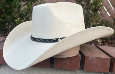 #ad MEN#x27;S WESTERN COWBOY RODEO HAT. RANCH STYLE COWBOY RIDING HAT. SOMBRERO VAQUERO $29.99