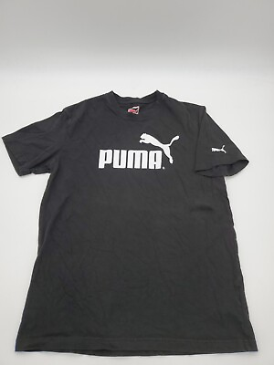 #ad Puma Medium Cat Logo Black White logo Men shirt..85 $5.10