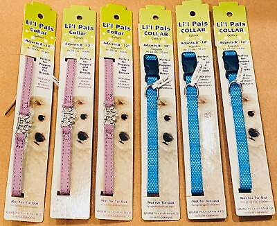 #ad WHOLESALE Doggy Lot Lil Pals Adjustable Patterned Dog Collar Petite Small $27.30