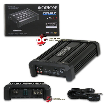 #ad Orion CBT2000.1D Mono Block Class D Compact Car Audio Amp Amplifier 2000w Max $68.95