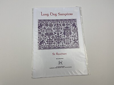 #ad Long Dog Samplers St Reatham Counted Cross Stitch Pattern Sampler $36.00