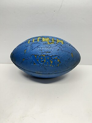 #ad Vintage Nerf Football Parker Brothers Blue Worn $19.99