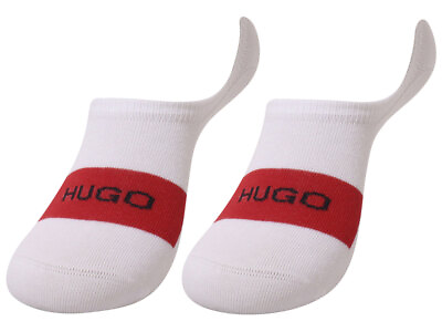 #ad Hugo Boss Men#x27;s No Show Socks Logo Writing 2 Pairs $12.00