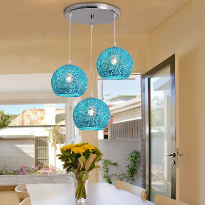 #ad Room Blue Lamp Kitchen Pendant Light Bar Chandelier Lighting Home Ceiling Lights AU $245.90
